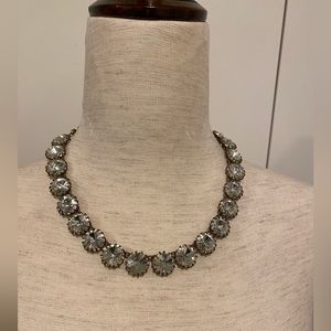 J.Crew Brass Plated Crystal Necklace -18 inch